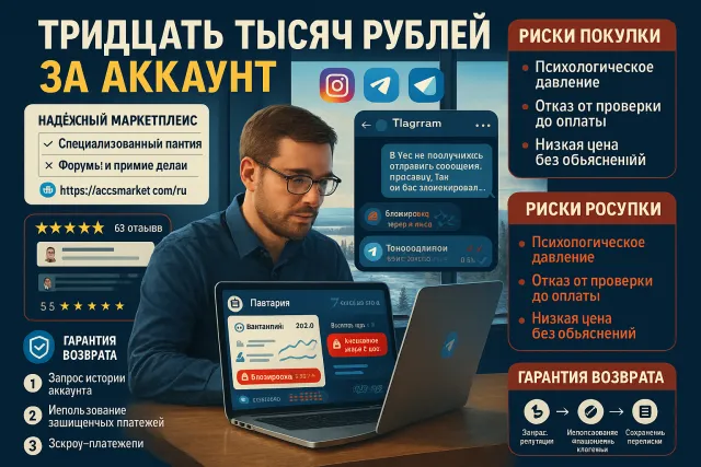 Безопасная покупка аккаунтов для соцсетей: как выбрать маркетплейс и не ошибиться при продаже онлайн